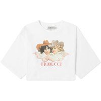 Fiorucci Women's Cowboy Crop T-Shirt in White, Size Large | END. Clothing | End Clothing (US & RoW)