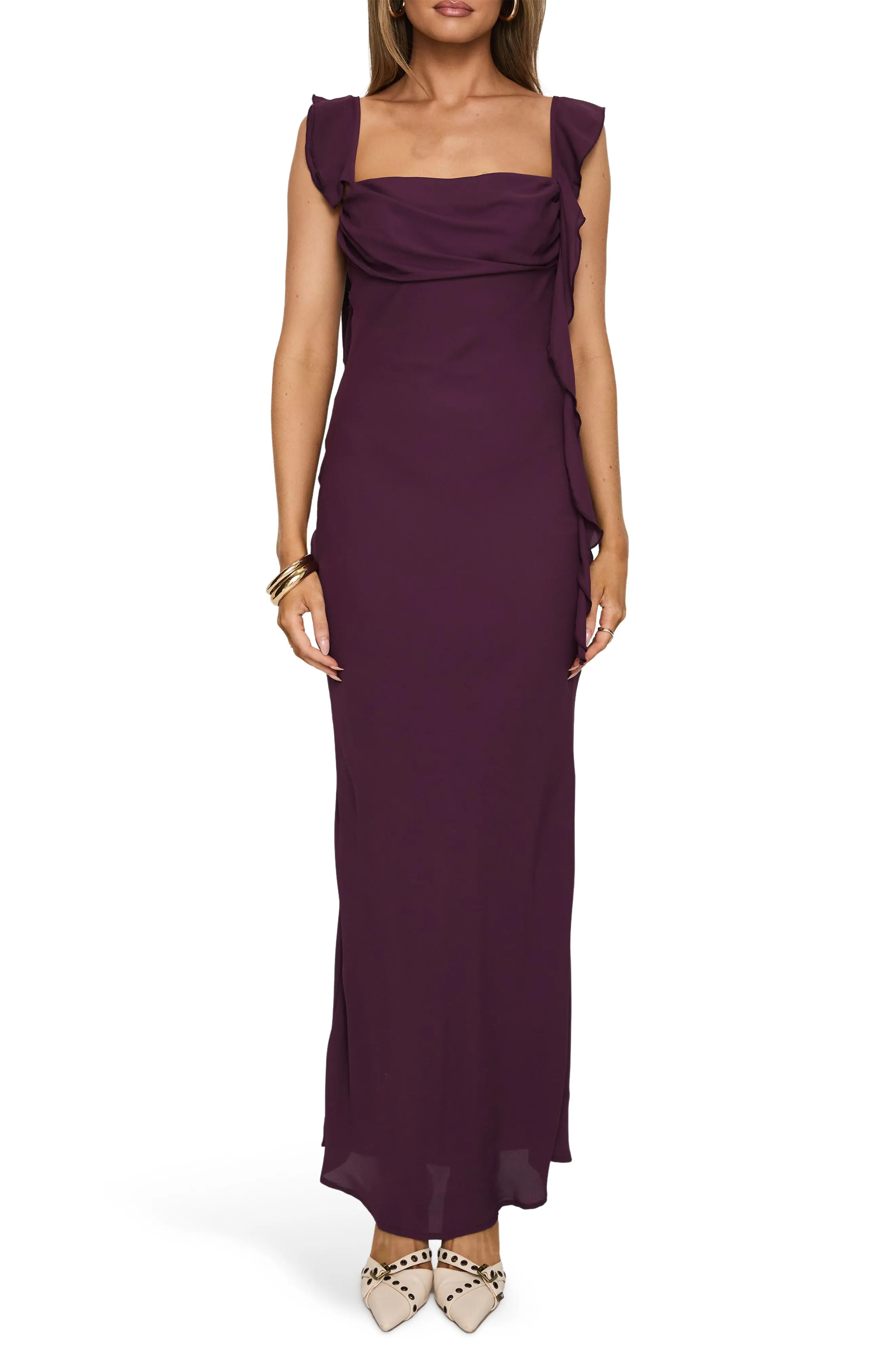 Lanai Ruffle Sleeveless Maxi Dress (Women) | Nordstrom | Nordstrom