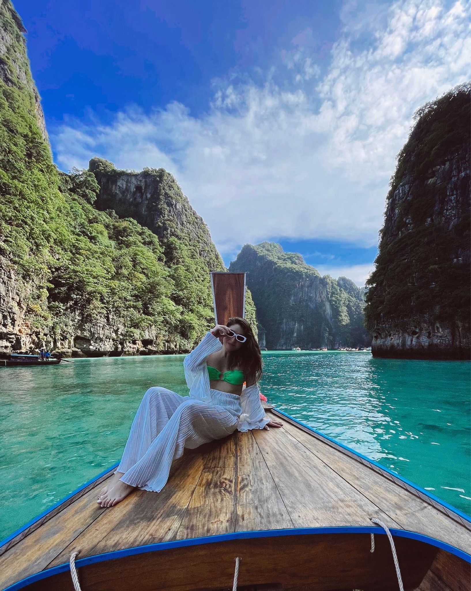 bathing suit and cover up fit for a full day excursion of island hopping  🏝️

bathing suit: Monday swimwear
sunglasses: Amazon 

#LTKTravel #LTKSwim