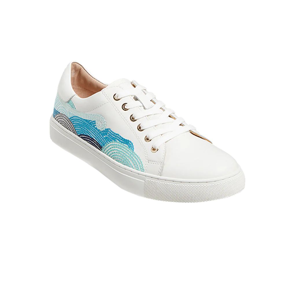 Rory Embroidered Wave Sneaker | Jack Rogers