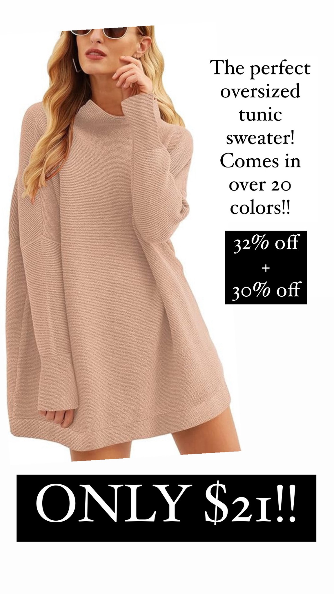 Amazon prime day finds, oversized turtleneck sweater on sale for only $21!!!

#LTKFindsUnder50 #LTKSaleAlert
