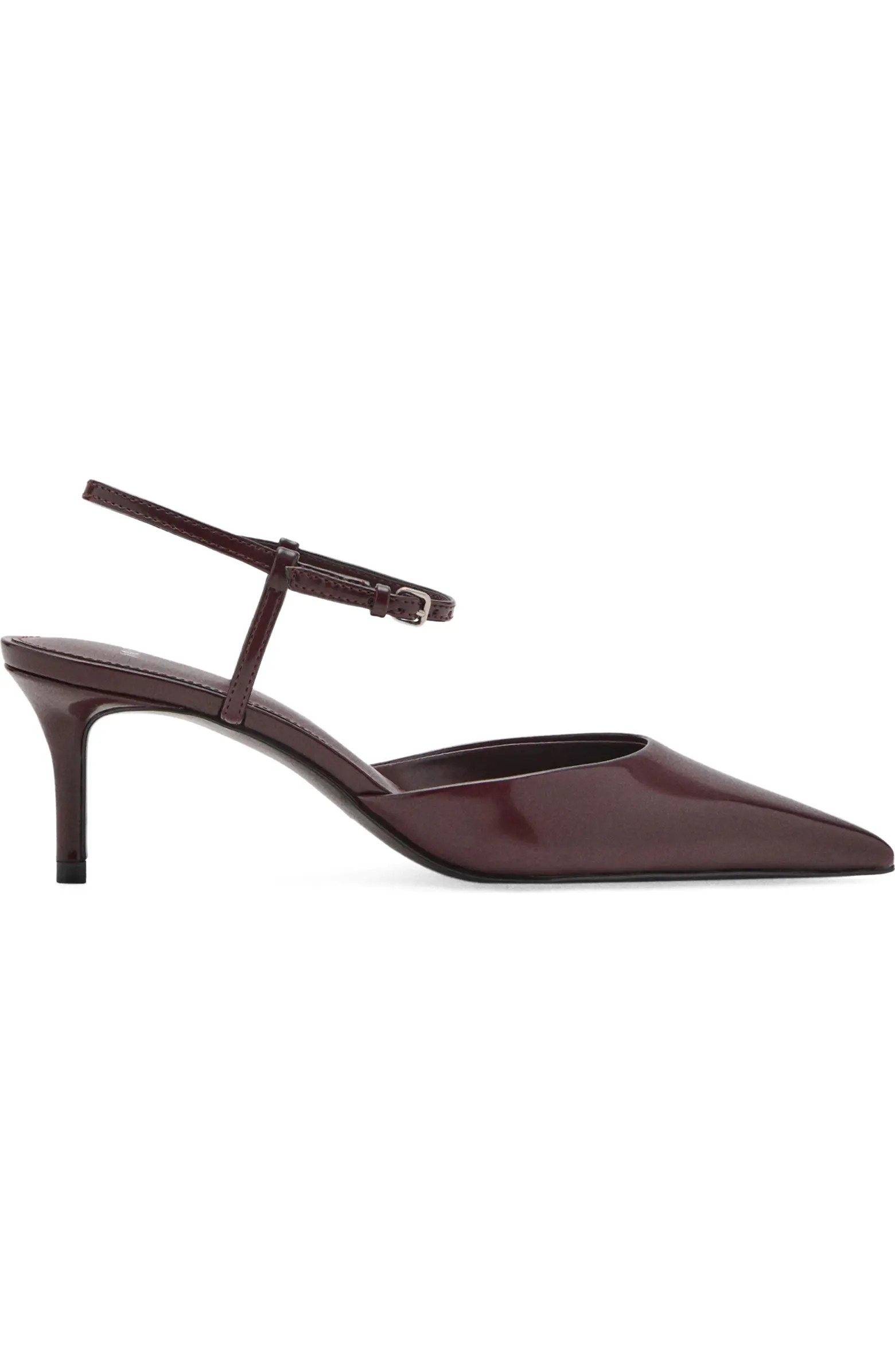 MANGO Tesy Ankle Strap Pointed Toe Pump (Women) | Nordstrom | Nordstrom