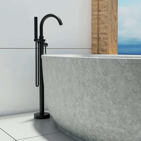 DEL45CMB Delphi Single Handle Floor Mounted Freestanding Tub Filler | Wayfair North America