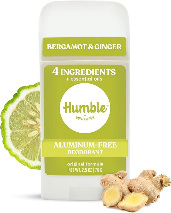 Humble Aluminum-Free Deodorant, Bergamot & Ginger - 1 Pack | Amazon (US)