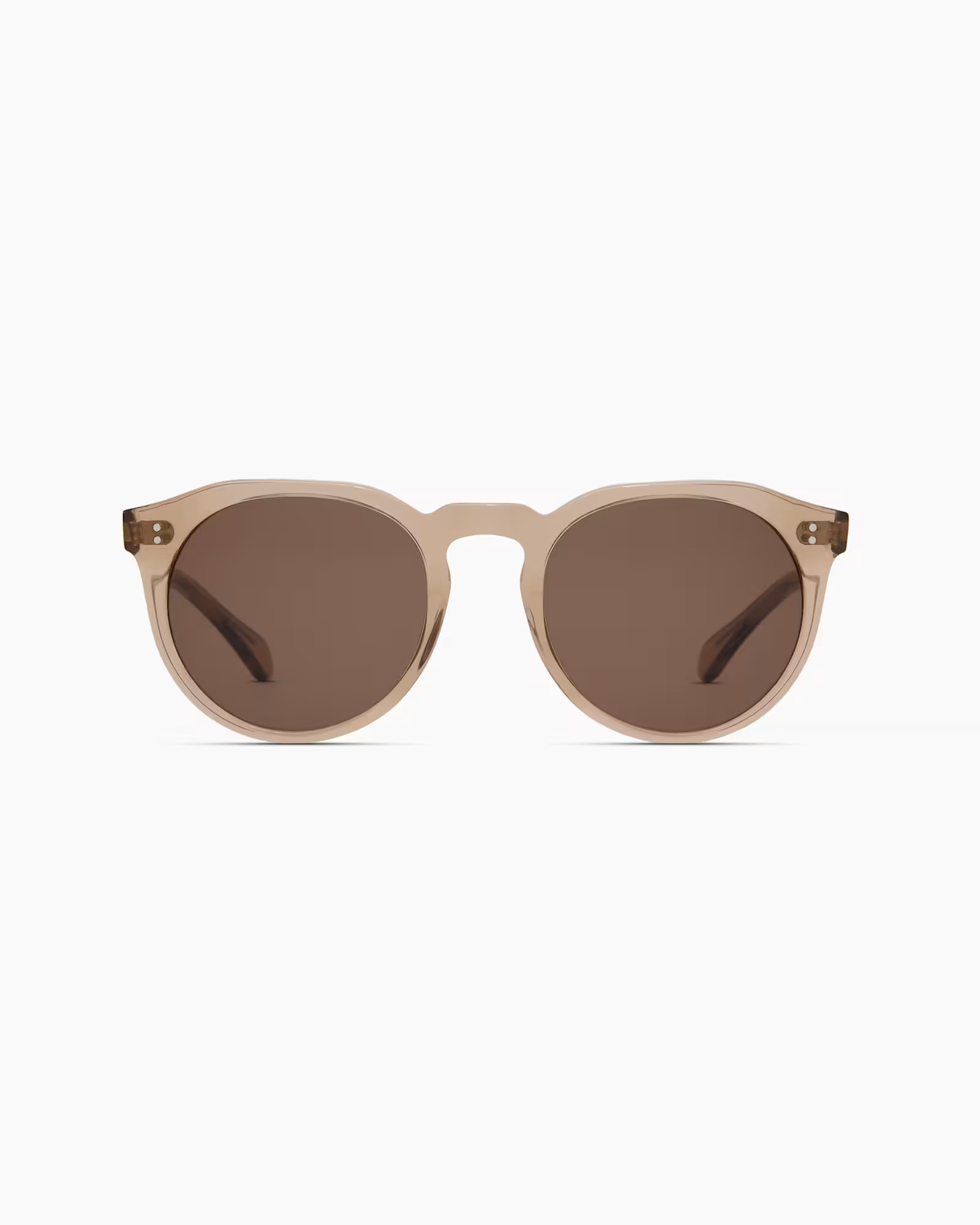 Tahiti Polarized Acetate Sunglasses in Clear Taupe With Brown Lens | Quince