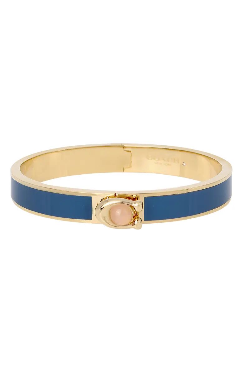 COACH Enamel Hinge Bangle | Nordstrom | Nordstrom