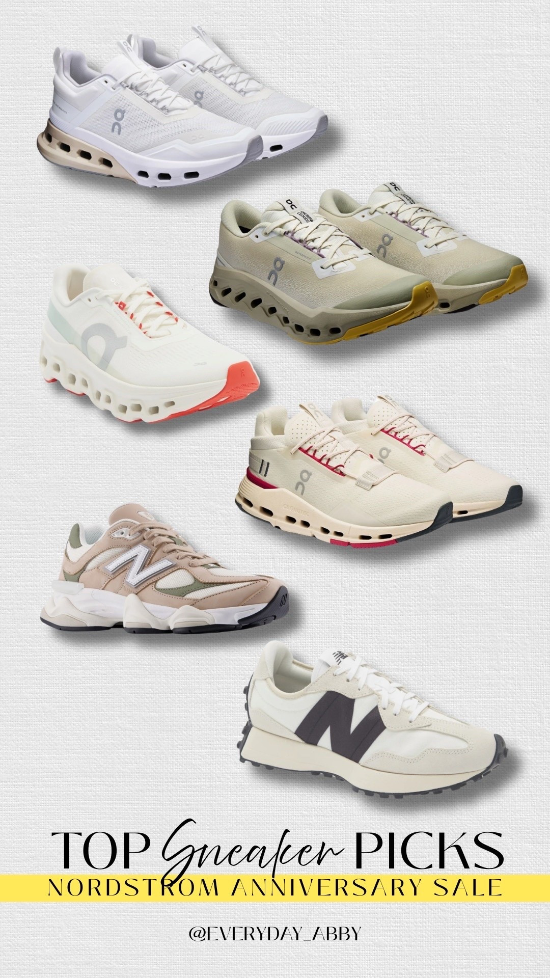 The only athletic sneakers you need to invest in this year … and all on SALE! #NordstromAnniversarySale 🔥

#LTKdayinmylife #LTKgrwm #LTKootd