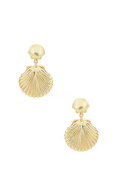 Electric Picks Jewelry Sally Shell Earring in Gold from Revolve.com | Revolve Clothing (Global)