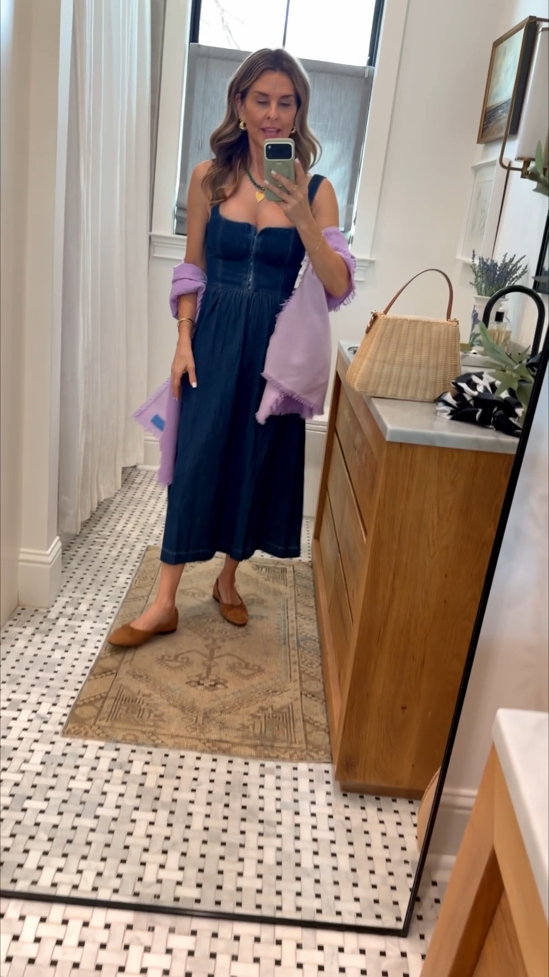 Spring dresses! I’m 5’6’’.
-Zara pink and white striped button up size XS
-Rue Sophie pleated skirt size TTS, XS 
-Julia Amory Nora dress size XS
-black and white Kenneth Cole dress size 0
-VICI denim dress size XS, size up one size for larger chest 
-Quince Mongolian cashmere pink sweater size S 

#LTKOver40 #LTKootd #LTKSeasonal