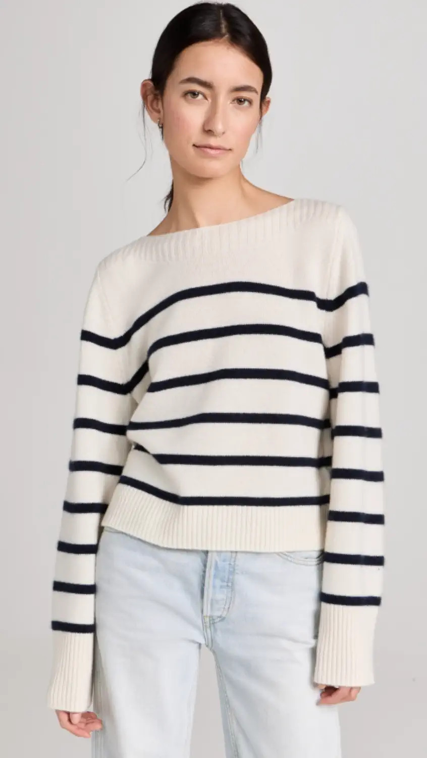 Boat Neck Breton Cashmere Sweater | Shopbop