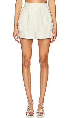 Amanda Uprichard Noah Shorts in Beige from Revolve.com | Revolve Clothing (Global)
