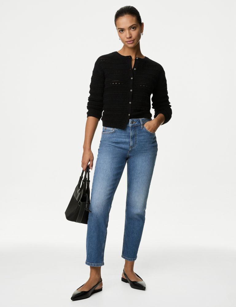 High Waisted Slim Fit Cropped Jeans | Marks & Spencer (UK)