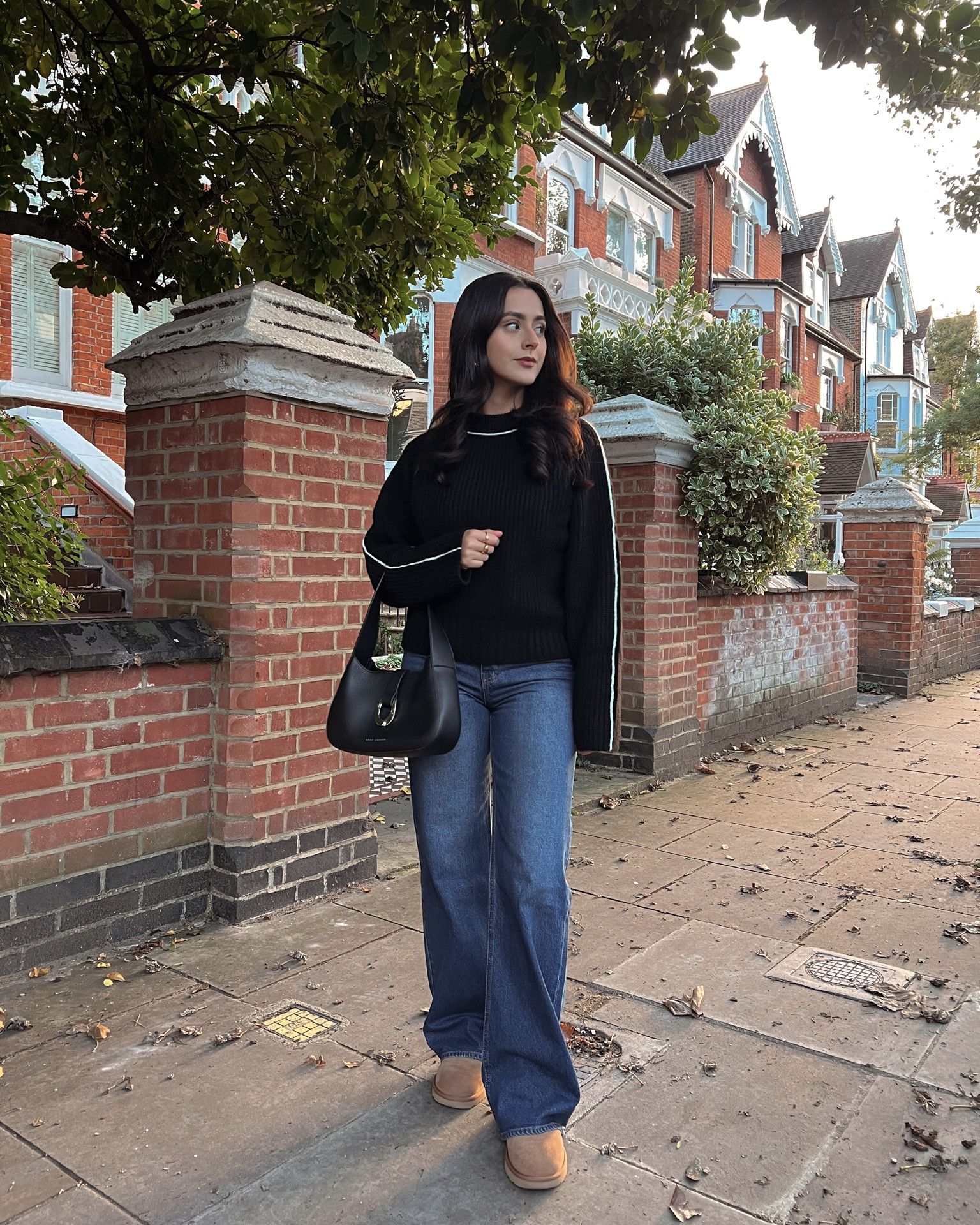 black jumper, knitwear, autumn outfit, autumn style, wide leg jeans, blue jeans, ugg boots, ultra mini Ugg, black outfit, simple outfit, minimal outfit, weekend outfit, casual style, Katie Loxton, black knitted jumper, black sweater, comfy outfit, minimal style,
fall outfit, fall trends

#LTKstyletip #LTKfindsunder50
