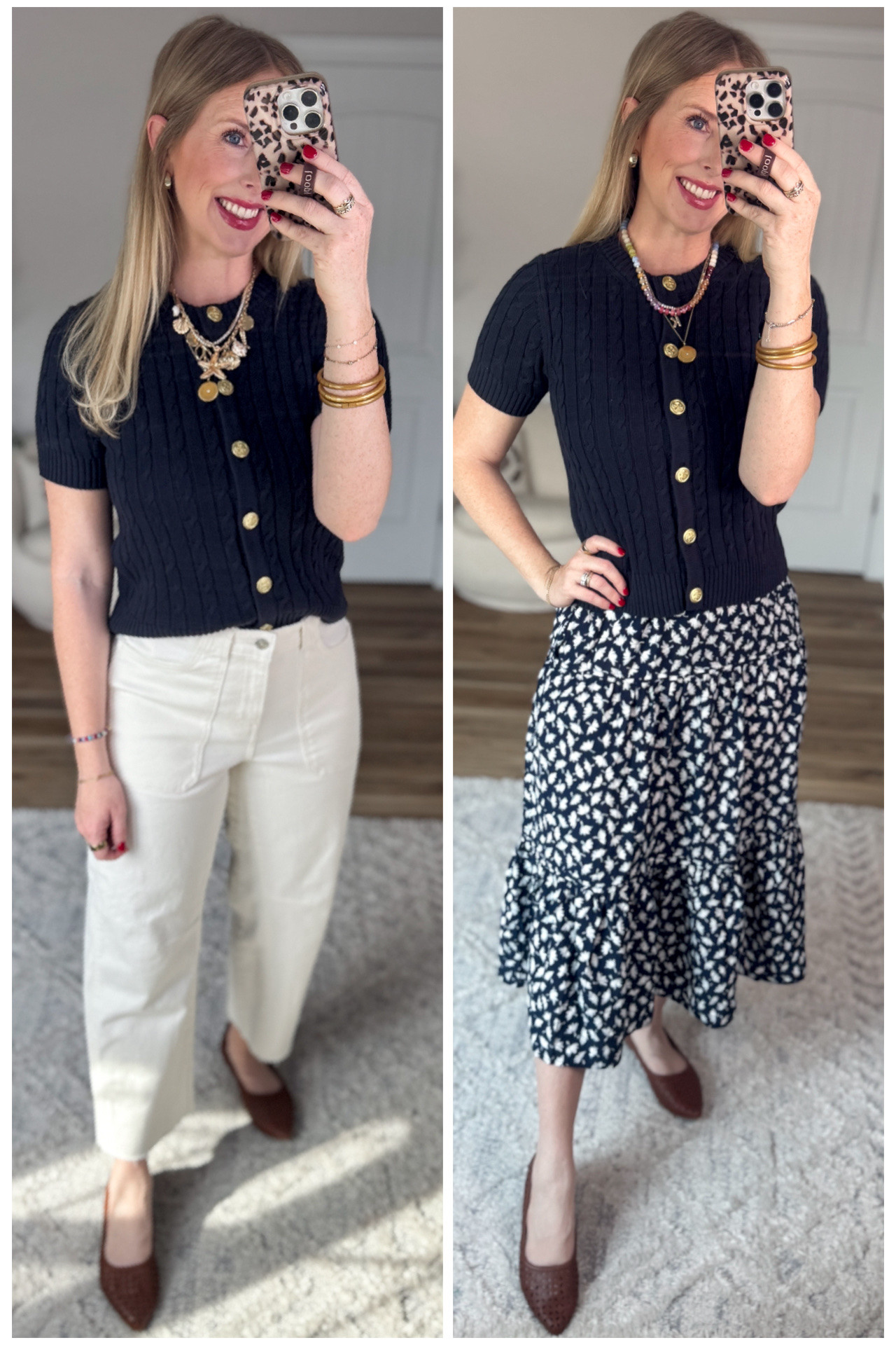 2 ways to style this short sleeve cardigan 

#LTKWorkwear #LTKootd