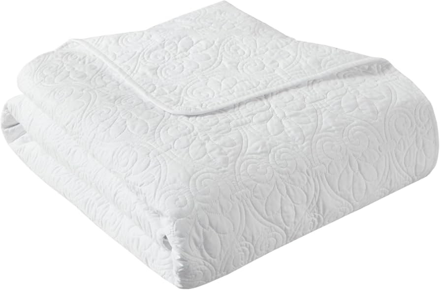Madison Park Damask Quilting Design Throw Blanket, 60"x70" | Amazon (US)