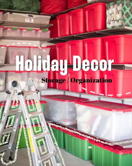 Holiday Decor Storage | Christmas Organization 

#LTKSeasonal #LTKHoliday #LTKhome
