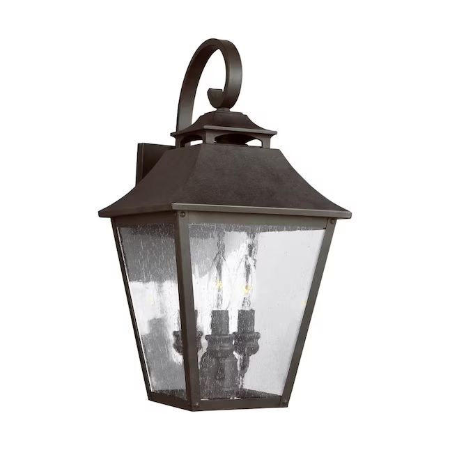Generation Lighting Galena 3-Light 19-in Sable Outdoor Wall Light | Lowe's