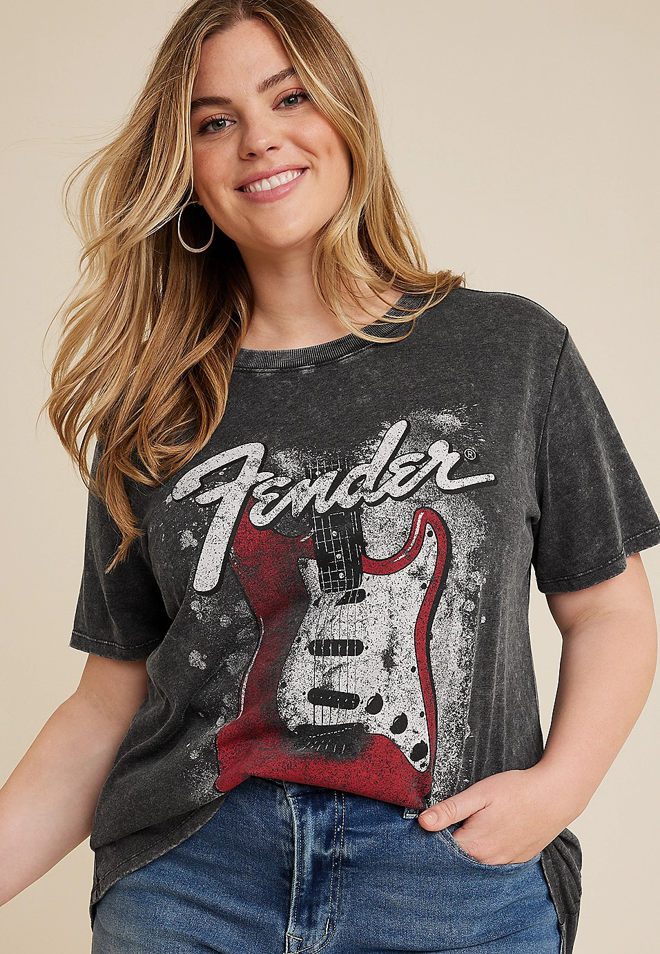Plus Size Fender Graphic Tee | Maurices