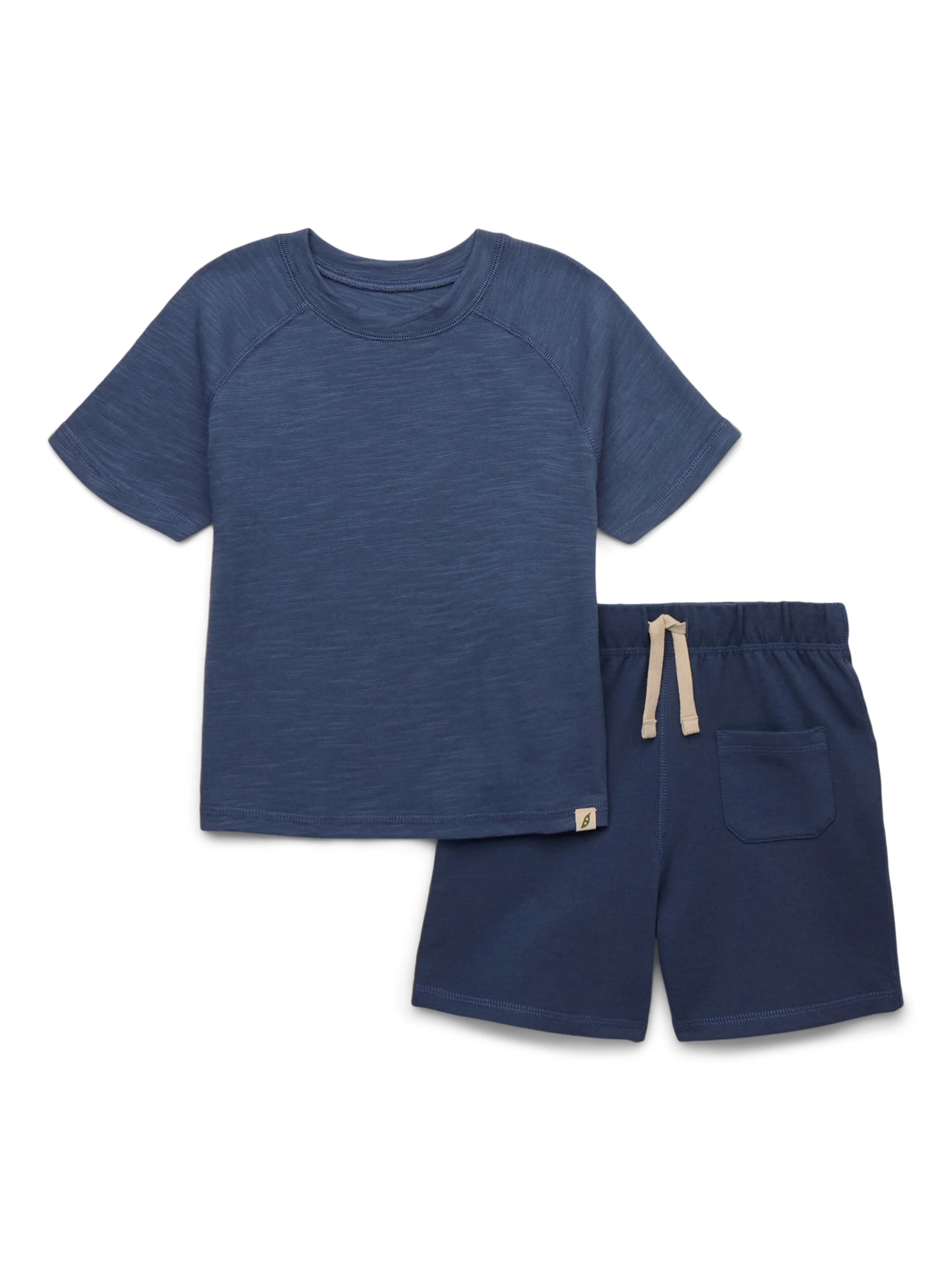 easy-peasy Toddler Boys Short Sleeve Tee & Shorts Outfit Set, 2-Piece, Sizes 18M-5T | Walmart (US)