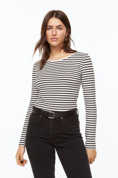 Long-sleeved Jersey Top | H&M (US + CA)