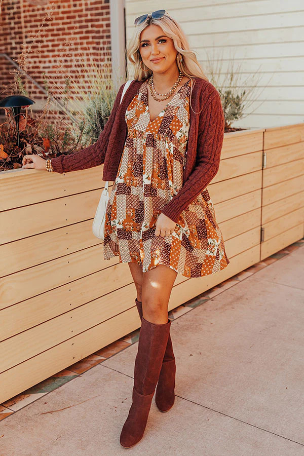 Forever Stylish Floral Dress in Cream | Impressions Online Boutique