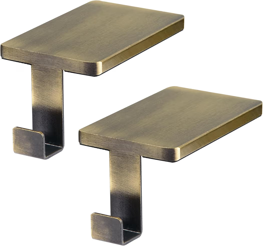 2 Pcs Christmas Stocking Holder for Mantel Fireplace Metal Stocking Hangers Hanging Hooks Heavy D... | Amazon (US)