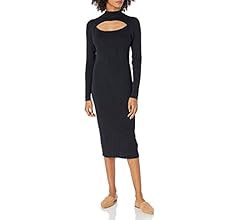 The Drop Women's Chantal Fitted Cutout Rib Midi Sweater Dress | Amazon (US)