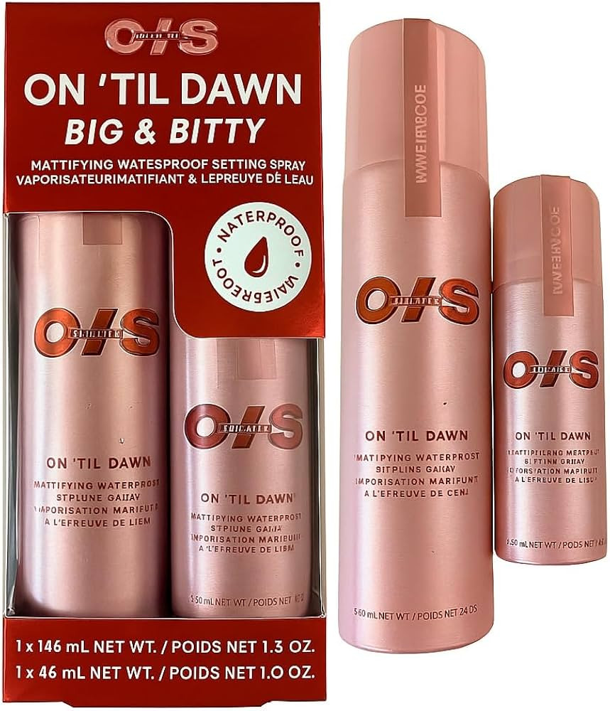 On ’Til Dawn Big & Bitty Mattifying Waterproof Setting Spray Duo – Includes Full Size (3.4 fl... | Amazon (US)