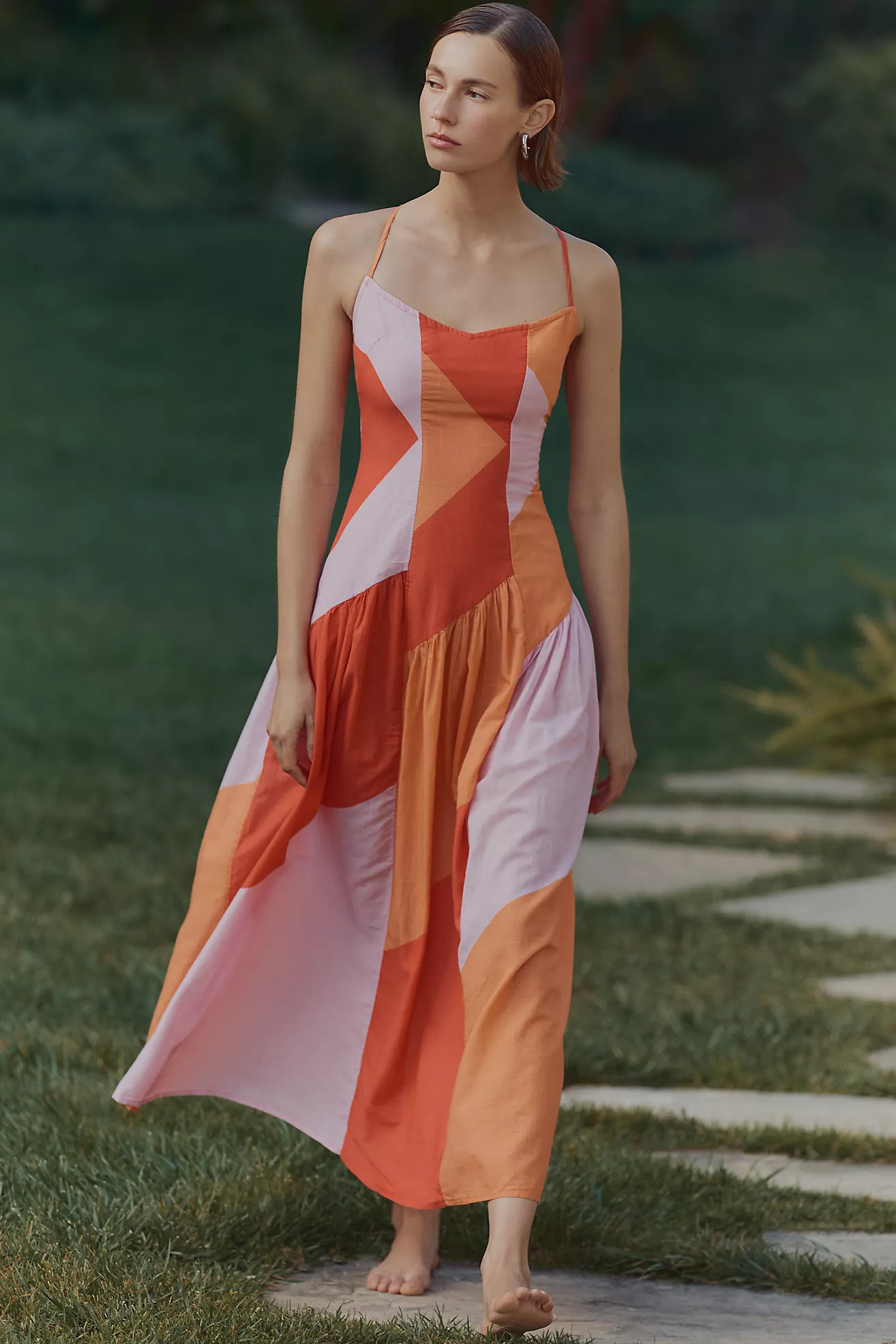 Celandine Sleeveless Drop-Waist Midi Dress | Anthropologie (US)