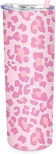 SassyCups Leopard Tumbler Cup | Vacuum Insulated Stainless Steel Leopard Print Skinny Tumbler wit... | Amazon (US)