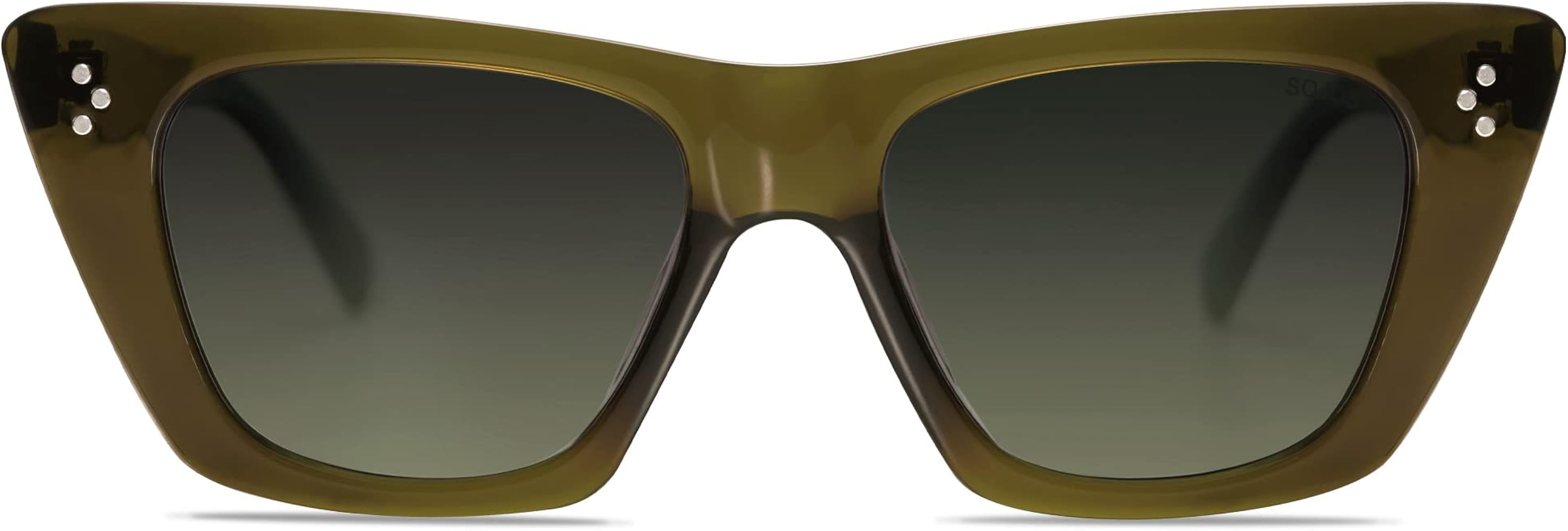 SOJOS Retro Trendy Cat Eye Polarized Sunglasses for Women Cute Stylish UV400 Sunnies SJ2199 | Amazon (US)