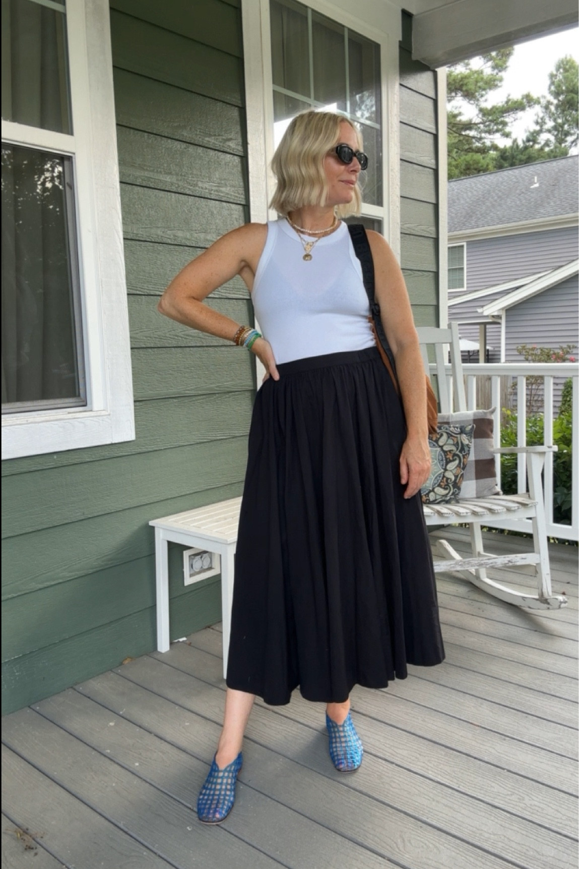 Tank + Midi Skirt + Jellies

#LTKOver40 #LTKSeasonal #LTKStyleTip