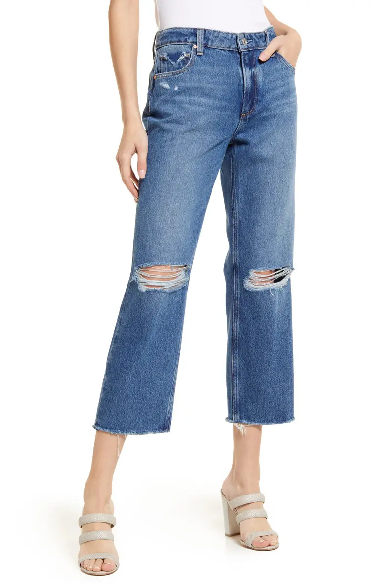 PAIGE Women's Noella High Waist Straight Leg Jeans | Nordstrom | Nordstrom