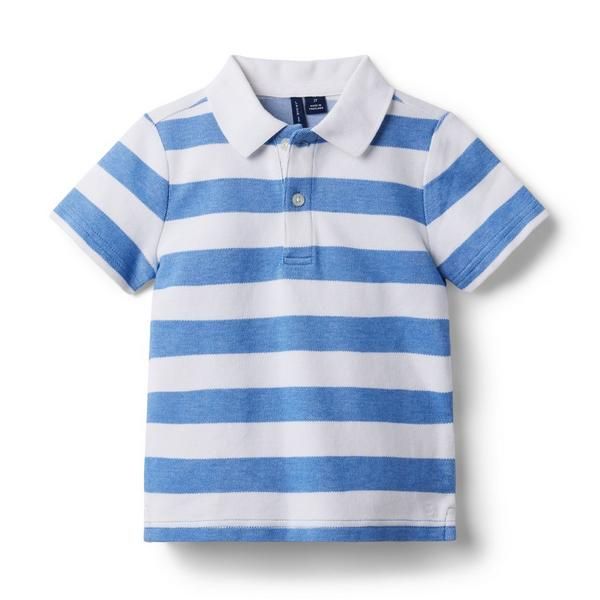 Striped Pique Polo | Janie and Jack