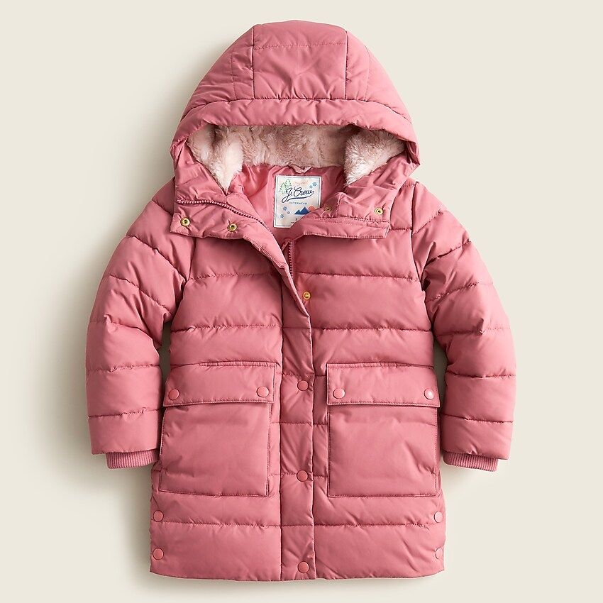 Girls' chateau puffer jacket with eco-friendly PrimaLoft® | J.Crew US