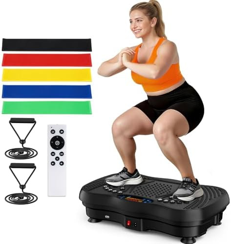 Vibration Plate Exercise Machine, 130 Levels Full Body Workout Vibrating Plate for Lymphatic Drai... | Amazon (US)