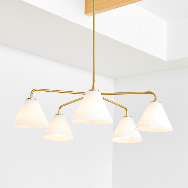 Sculptural 5-Light Cone Chandelier | West Elm (US)