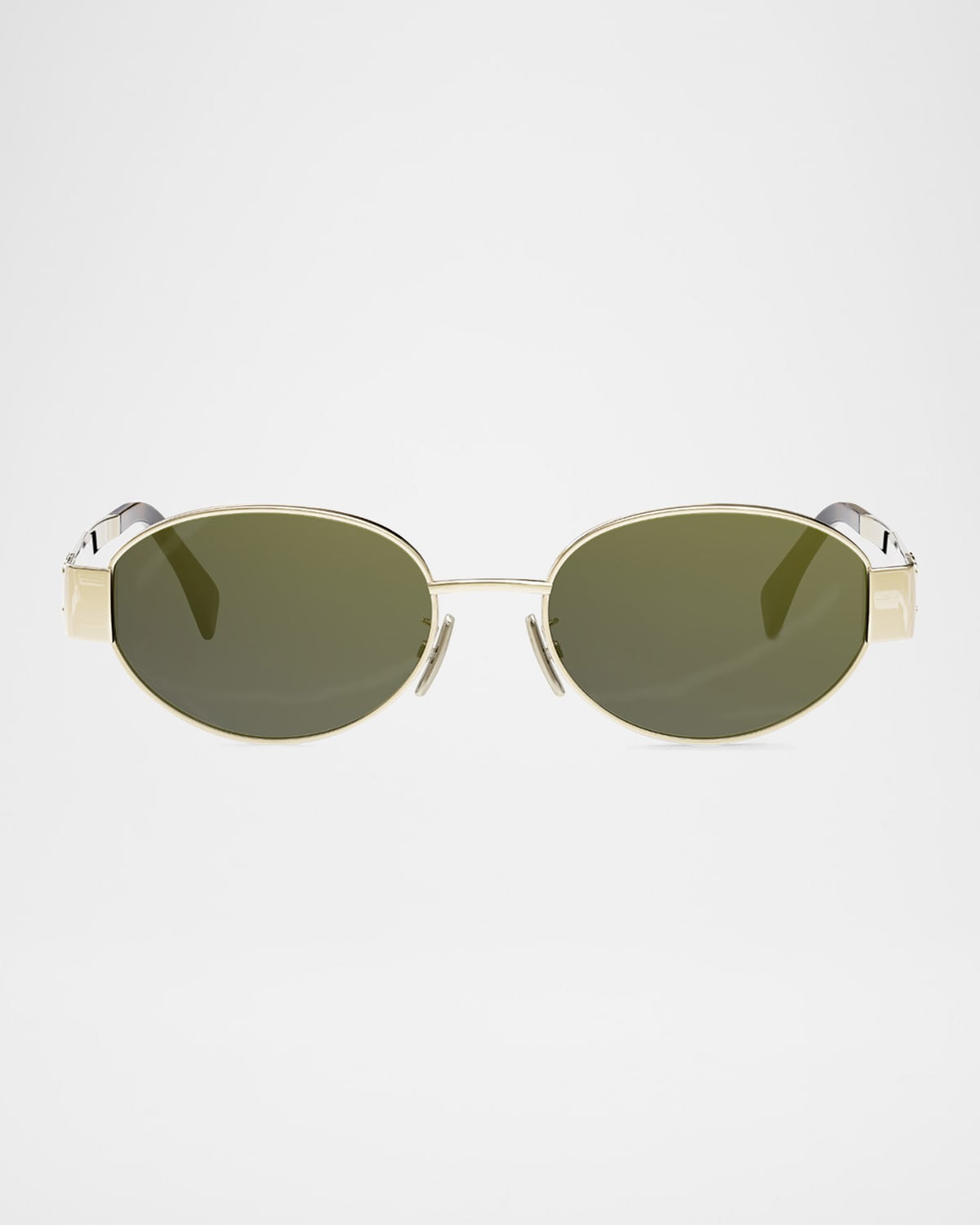 Men's Triomphe Metal Oval Sunglasses | Neiman Marcus