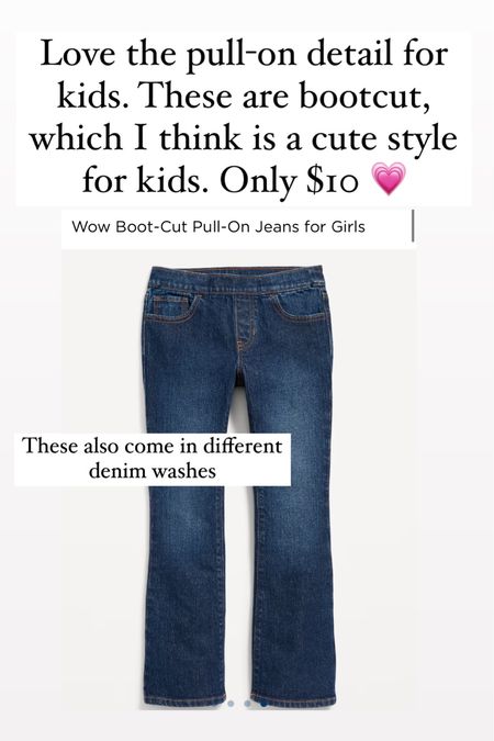 How adorable are these jeans for kids? Love the pull-on detail! Only $10!

#LTKkids #LTKstyletip