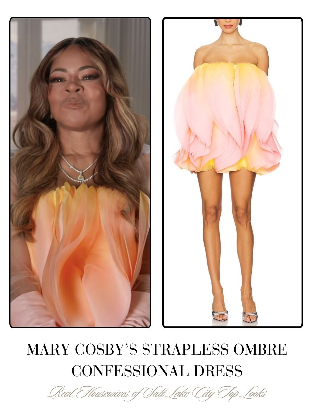 Mary Cosby’s Strapless Ombré Confessional Dress