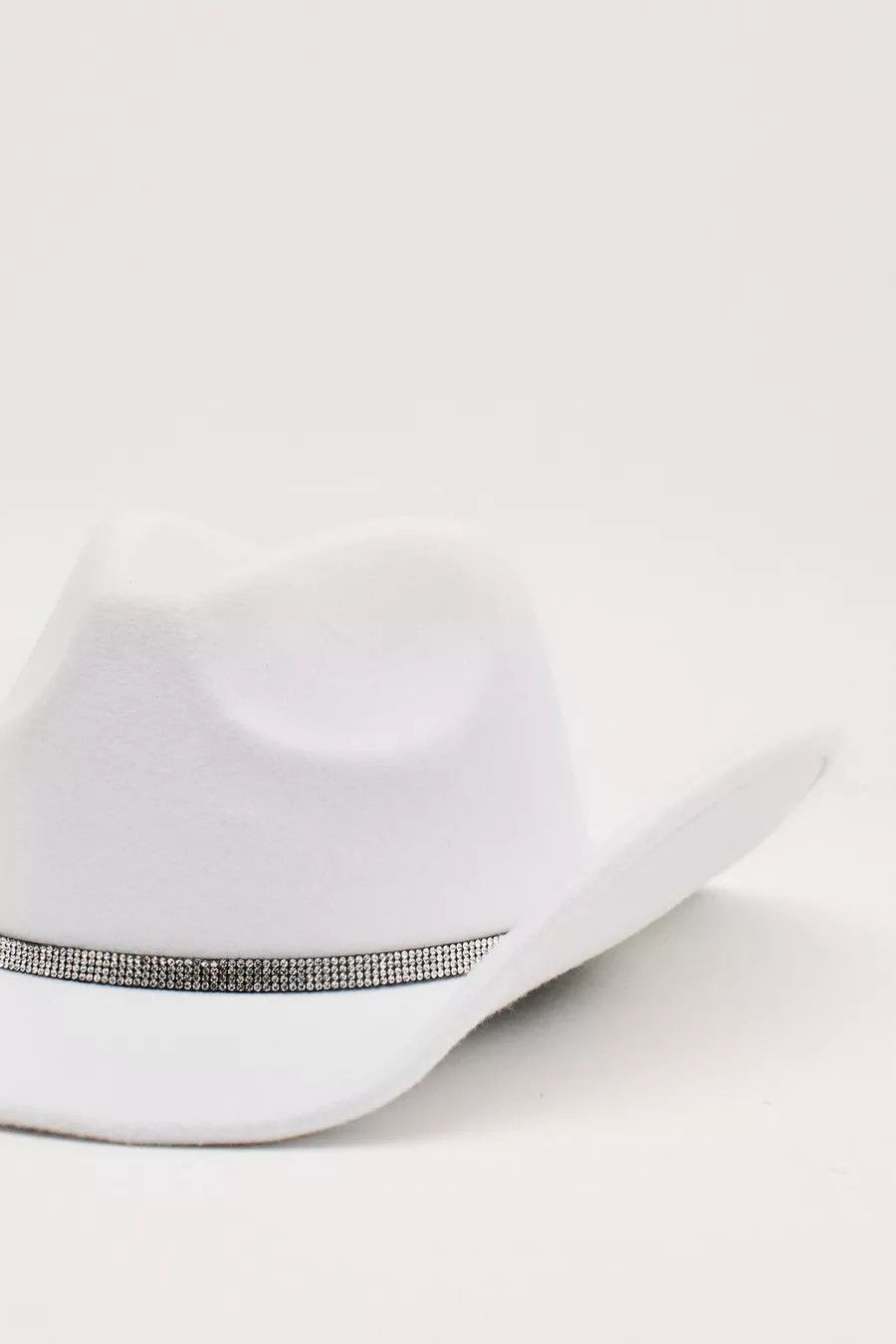 Diamante Trim Wide Brim Cowboy Hat | Nasty Gal (US)