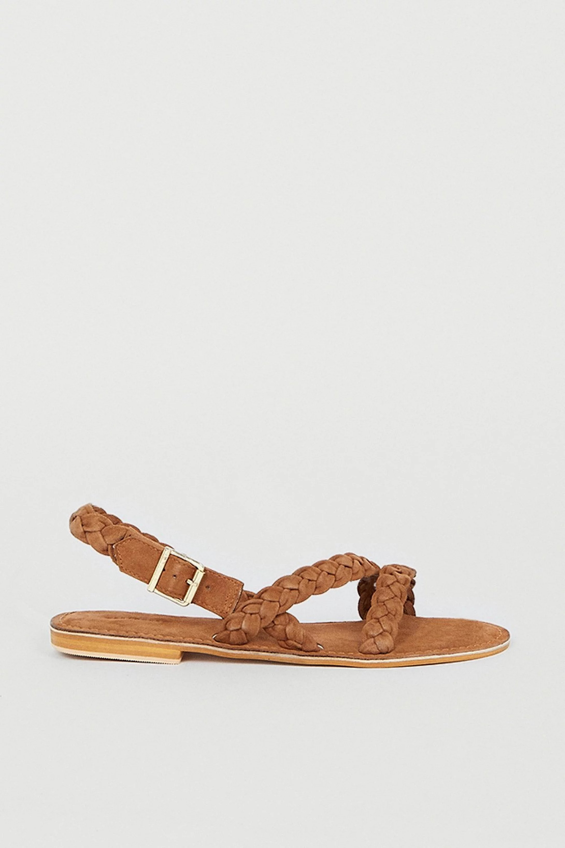 Real Suede Braided Sandal | Warehouse UK & IE