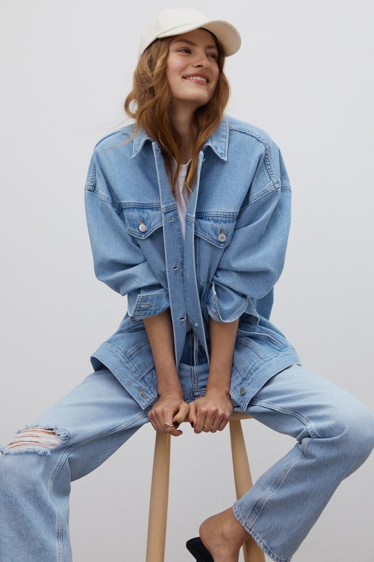 Oversized denim jacket | H&M (UK, MY, IN, SG, PH, TW, HK)