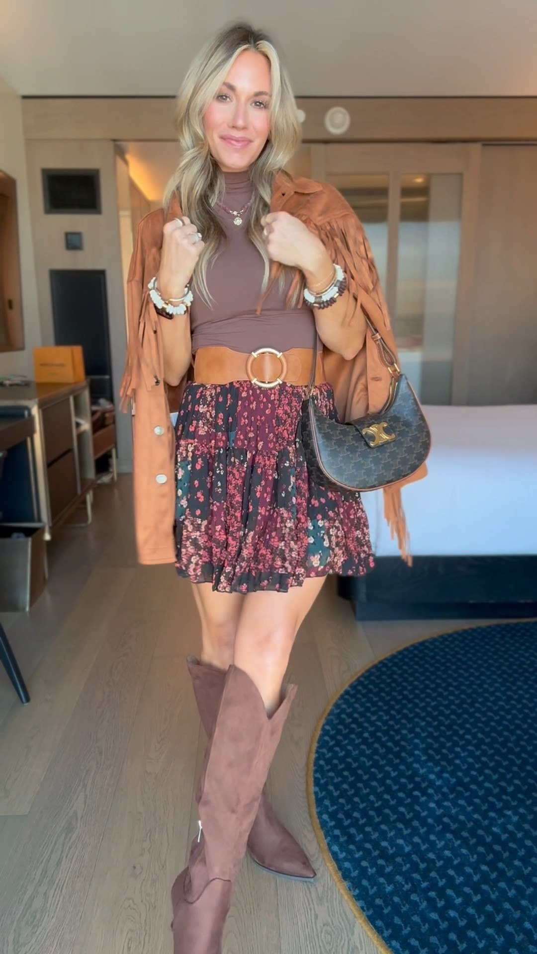 My outfit of the day for a quick trip to Nashville! Would be so cute for a country concert or as date night outfit too ✨

#LTKStyleTip #LTKSeasonal #LTKPetite