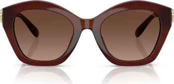 54mm Polarized Gradient Irregular Sunglasses | Nordstrom