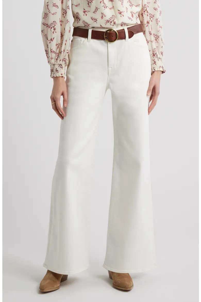 Treasure & Bond High Waist Wide Leg Jeans (Ecru) (Women) | Nordstrom | Nordstrom