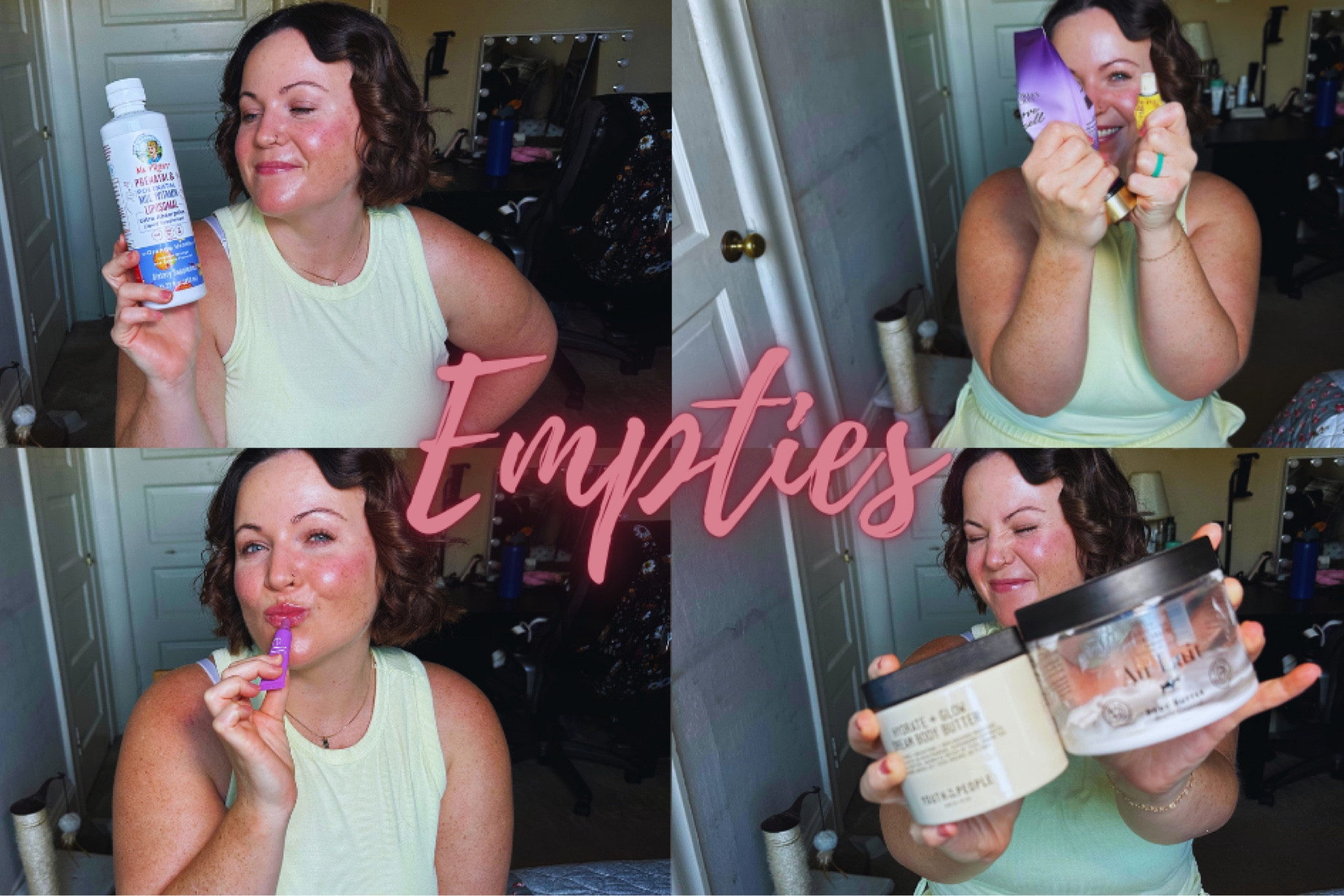 Empty products from my recent YouTube video! ☺️ (Nicoleleeanne on YouTube to watch) 