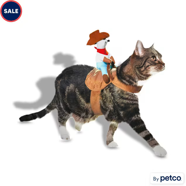 Bootique Cowboy Cat Halloween Costume, X-Small | Petco