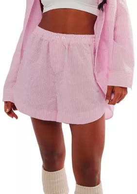 Free People Women's Cloud Nine Boxers, Pink, Medium | Belk