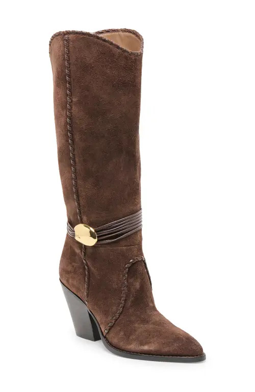 Dolce Vita Jody Knee High Boot in Dark Brown Suede at Nordstrom, Size 7.5 | Nordstrom